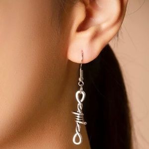 Rope Design Drop Earrings